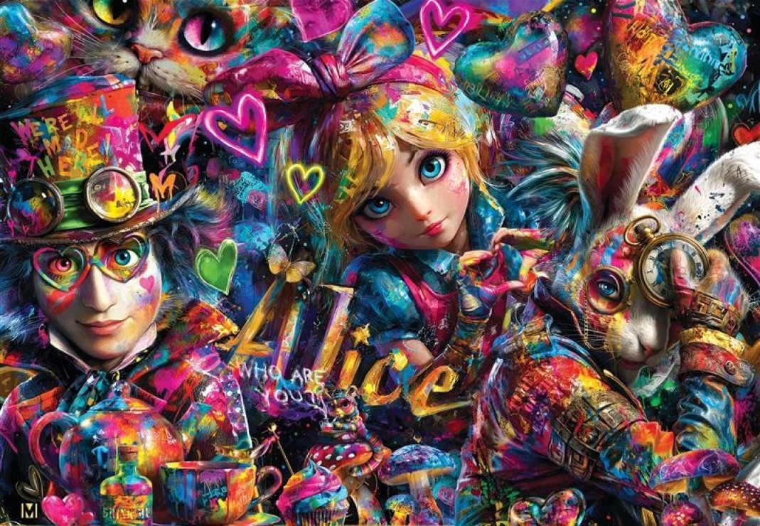 Alice in Graffitiland Puslespil 1000 Brikker