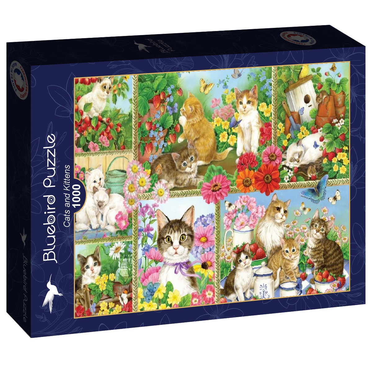 Alternative view of Cats and Kittens Puslespil 1000 Brikker