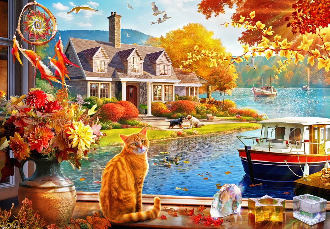 Crisp Fall View Puslespil 1000 Brikker