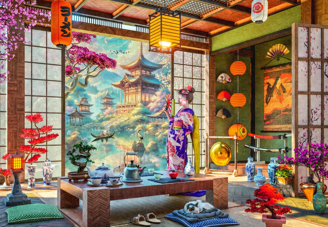 Japan Tea Room Puslespil 1000 Brikker