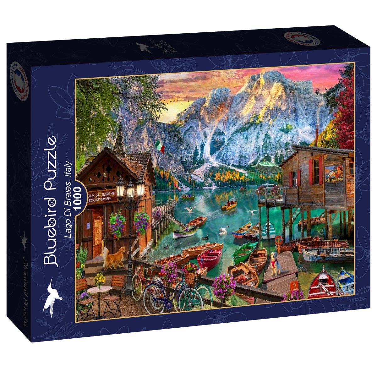 Lago Di Braies Italy Puslespil 1000 Brikker - Billede 2