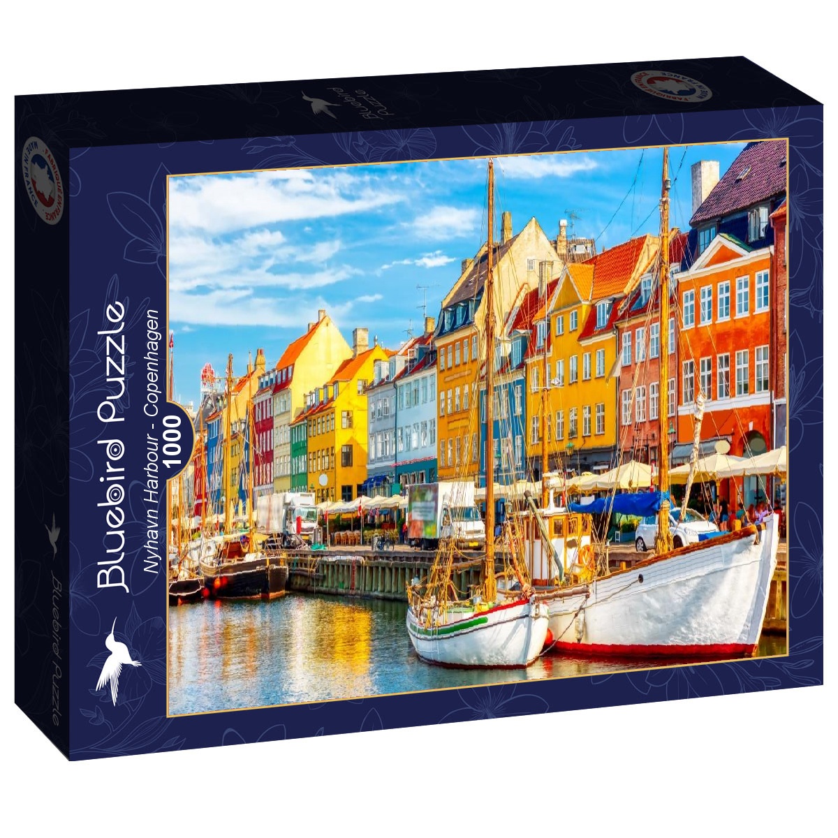 Alternative view of Nyhavn Harbour, Copenhagen Puslespil 1000 Brikker