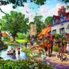 A Village in Summer Puslespil 1000 Brikker