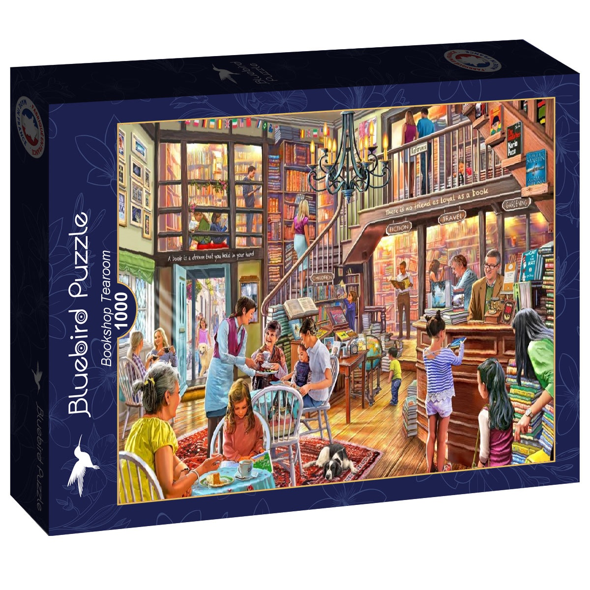 Bookshop Tearoom Puslespil 1000 Brikker - Billede 2