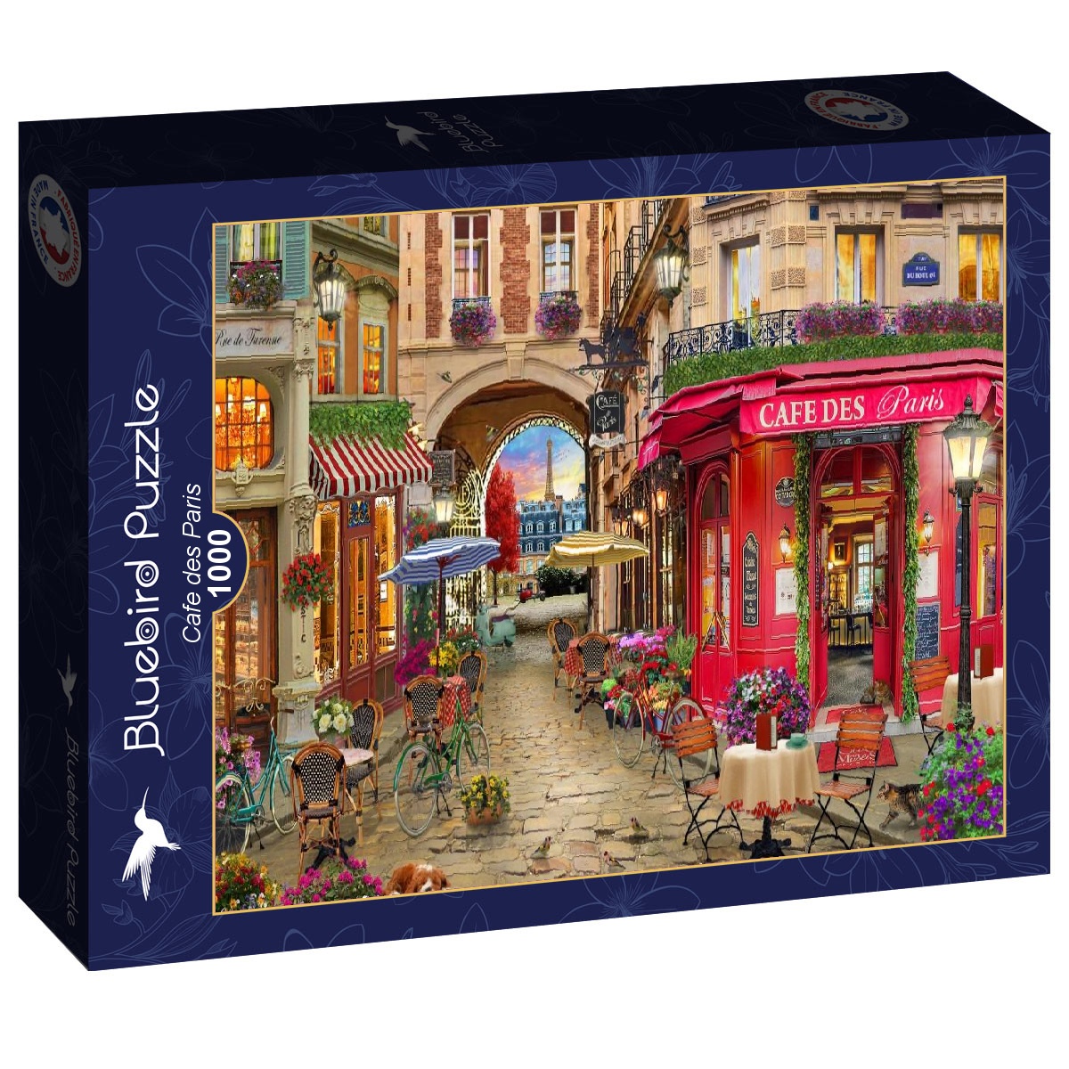 Alternative view of Cafe des Paris Puslespil 1000 Brikker
