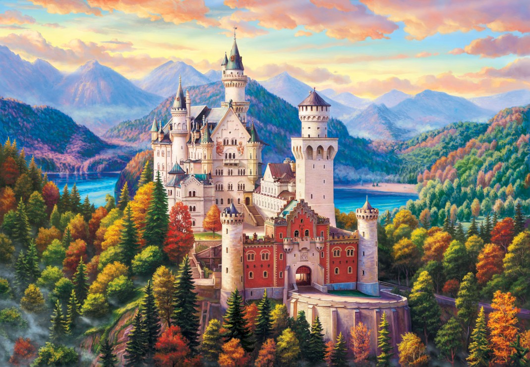 Castle in the Mountains Puslespil 1000 Brikker