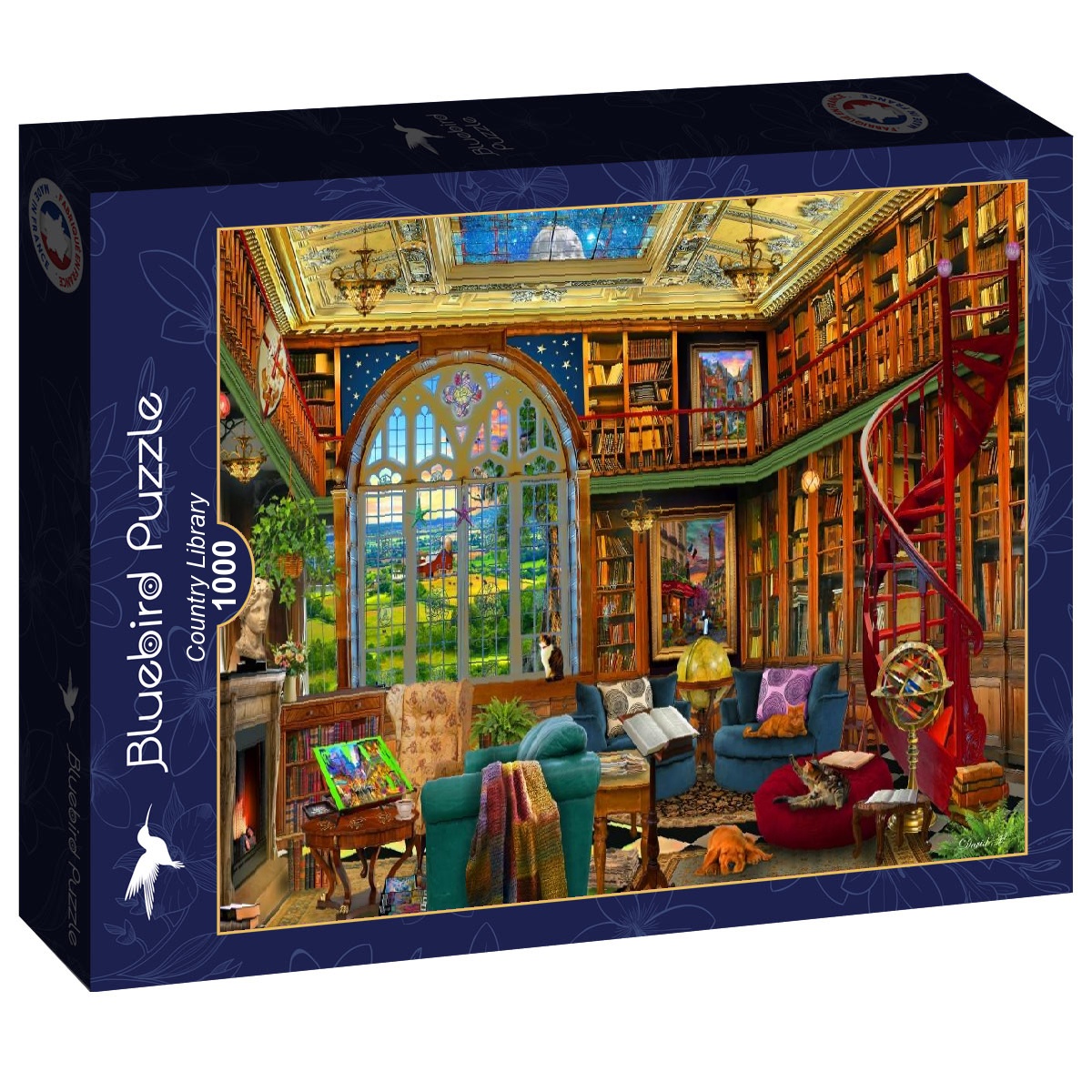 Country Library Puslespil 1000 Brikker - Billede 2