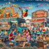 Food Trailer Puslespil 2000 Brikker