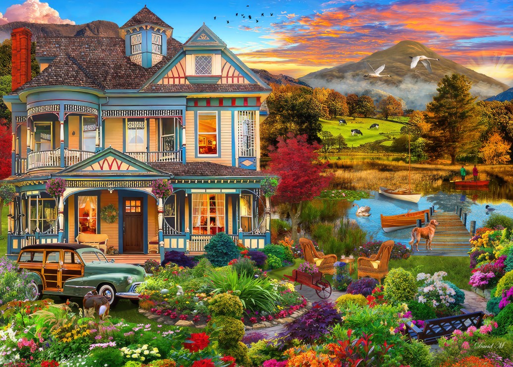 Garden Country Home Puslespil 500 Brikker