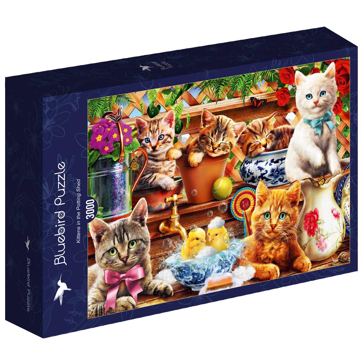 Alternative view of Kittens in the Potting Shed Puslespil 3000 Brikker