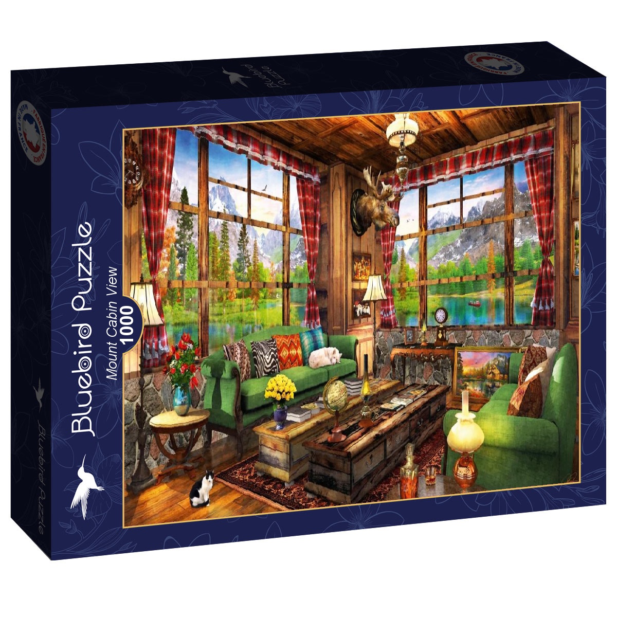 Mount Cabin View Puslespil 1000 Brikker - Billede 2