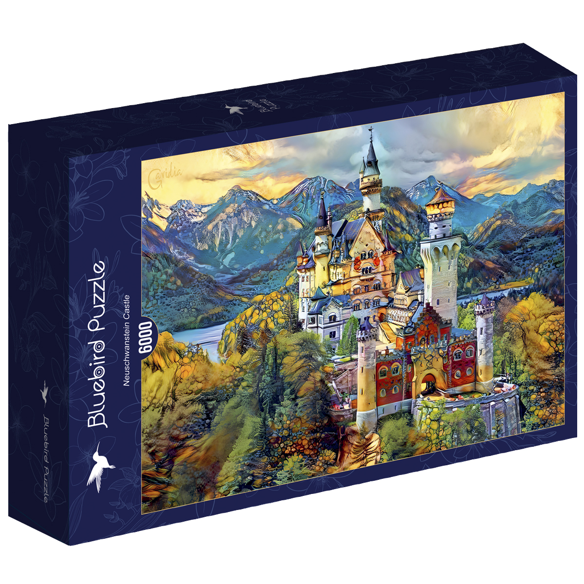 Alternative view of Neuschwanstein Castle Puslespil 6000 Brikker