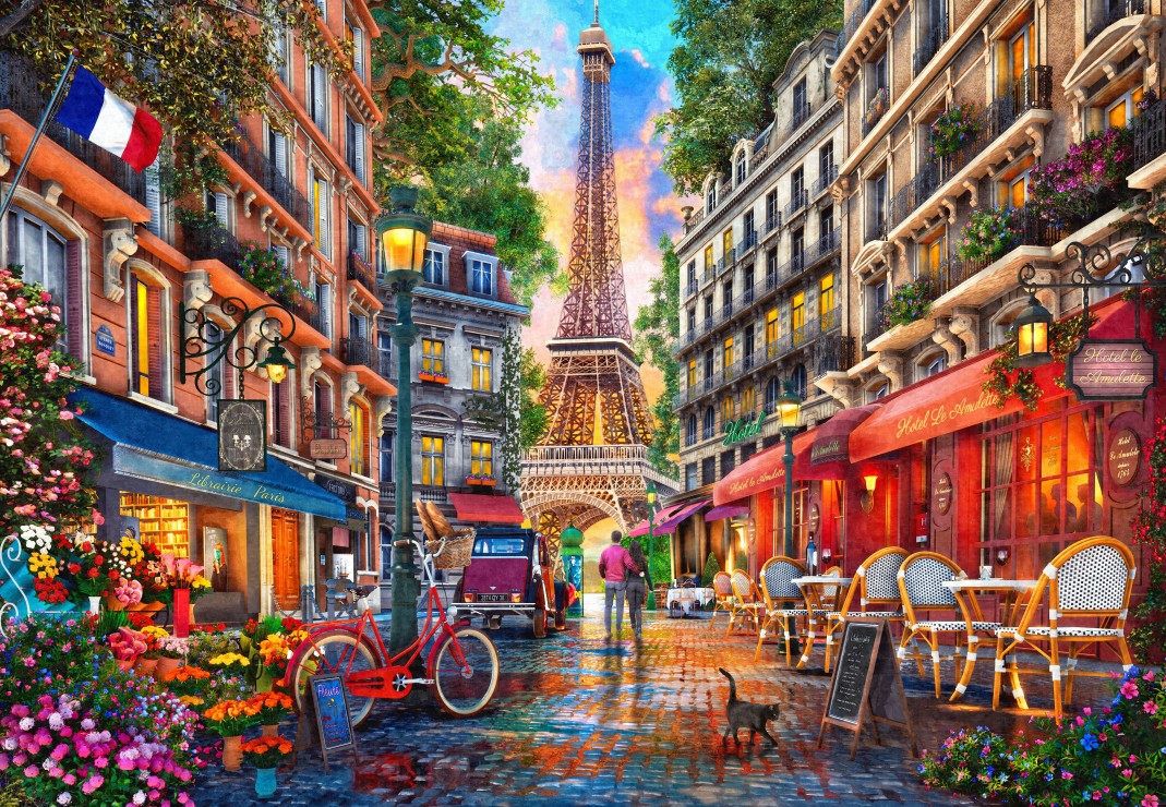 Paris Street Puslespil 1000 Brikker