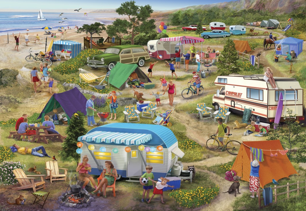Seaside Cramped Grounds Puslespil 1000 Brikker
