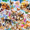 Selfie Pet Collage Puslespil 1000 Brikker