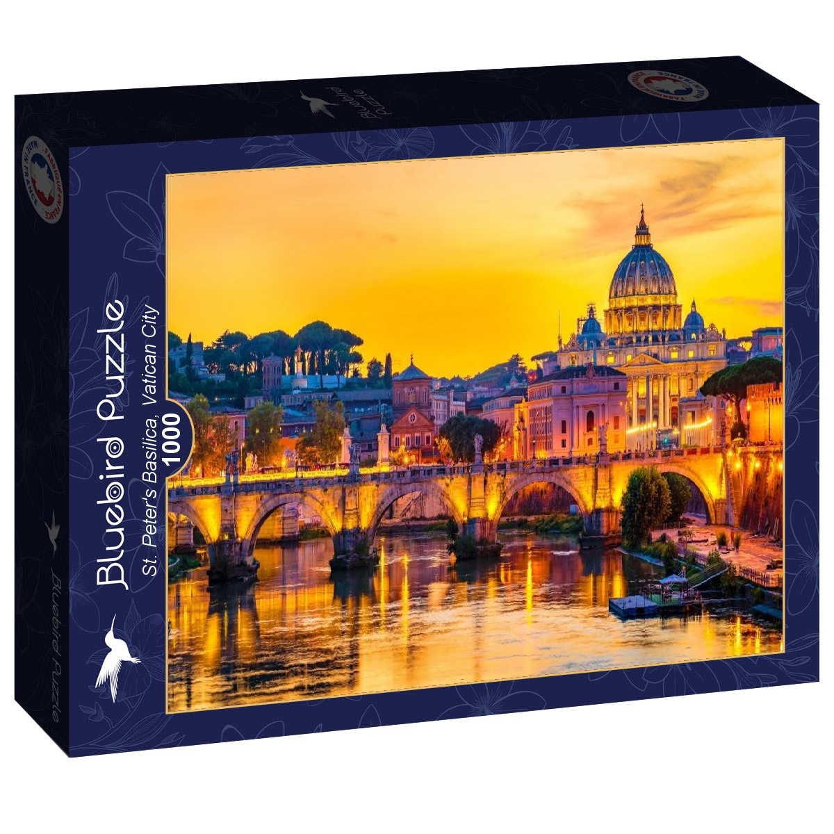 Alternative view of St. Peter's Basilica, Vatican City Puslespil 1000 Brikker