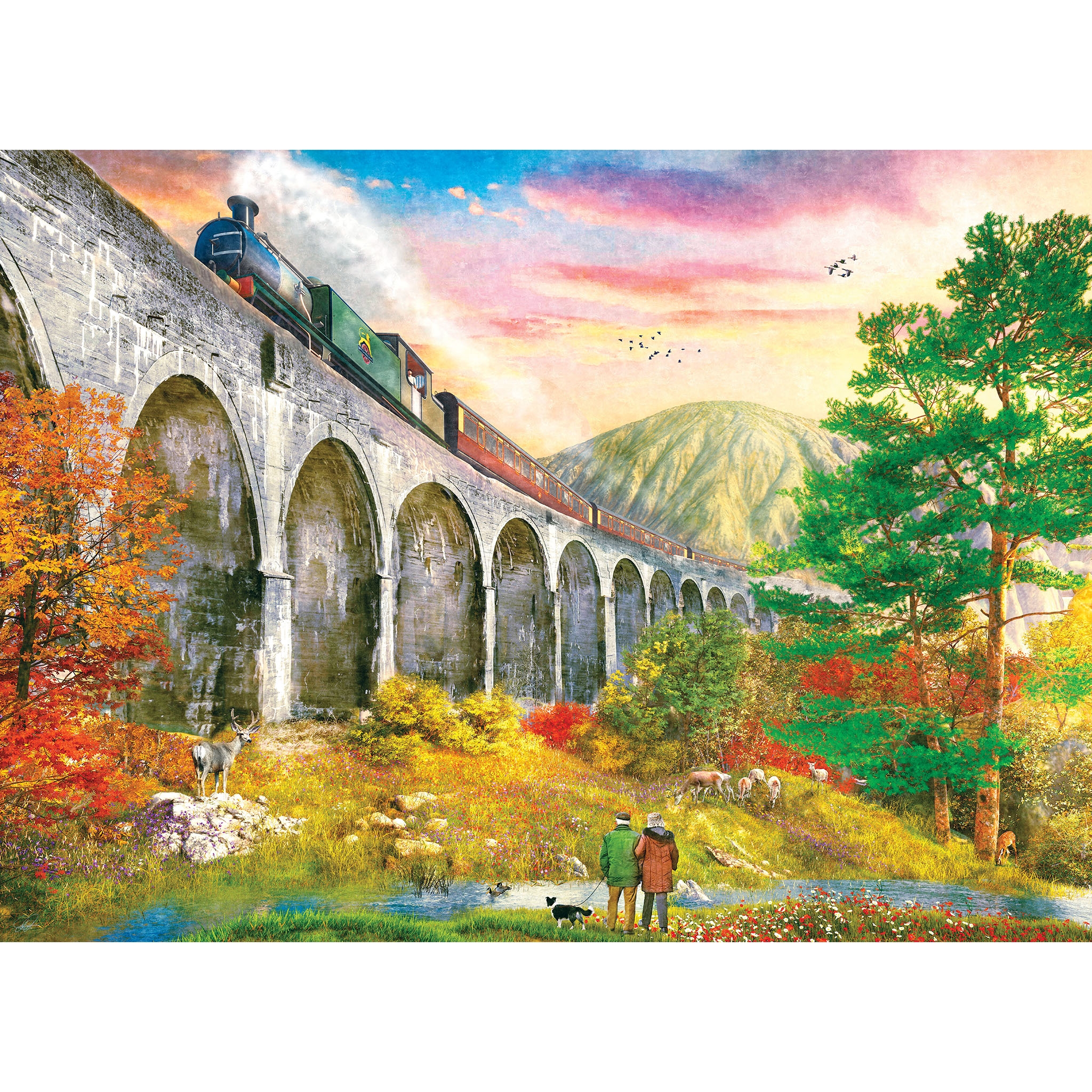 Crossing Glenfinnan Viaduct Puslespil 1000 Brikker