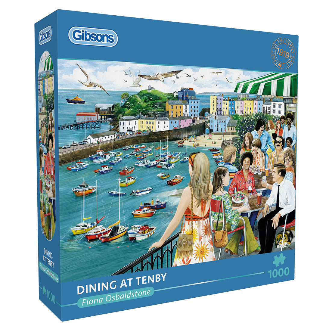 Alternative view of Dining at Tenby Puslespil 1000 Brikker