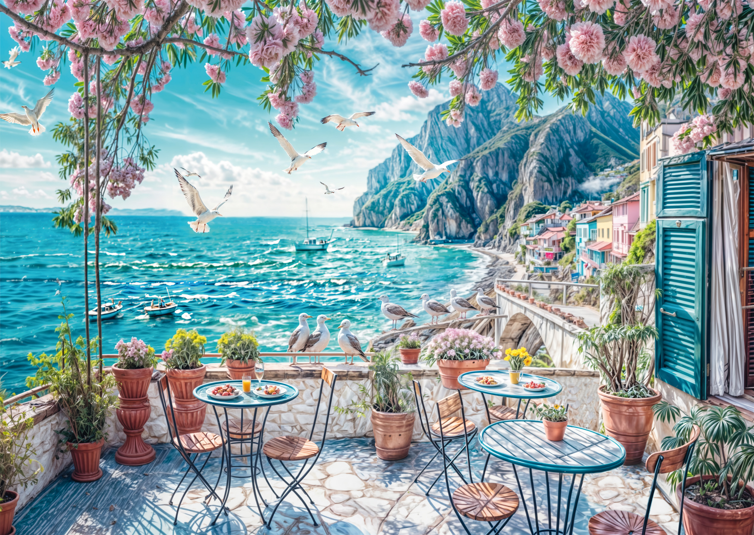 Seaside Terrace Puslespil 1000 Brikker