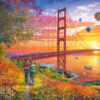 Walking to the Golden Gate Bridge Puslespil 2000 Brikker
