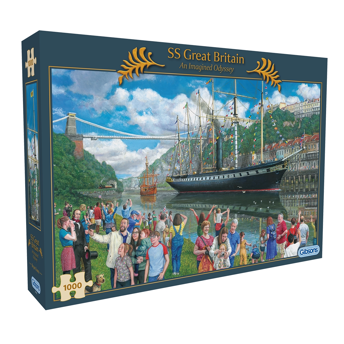 Alternative view of SS Great Britain: An Imagined Odyssey Puslespil 1000 Brikker