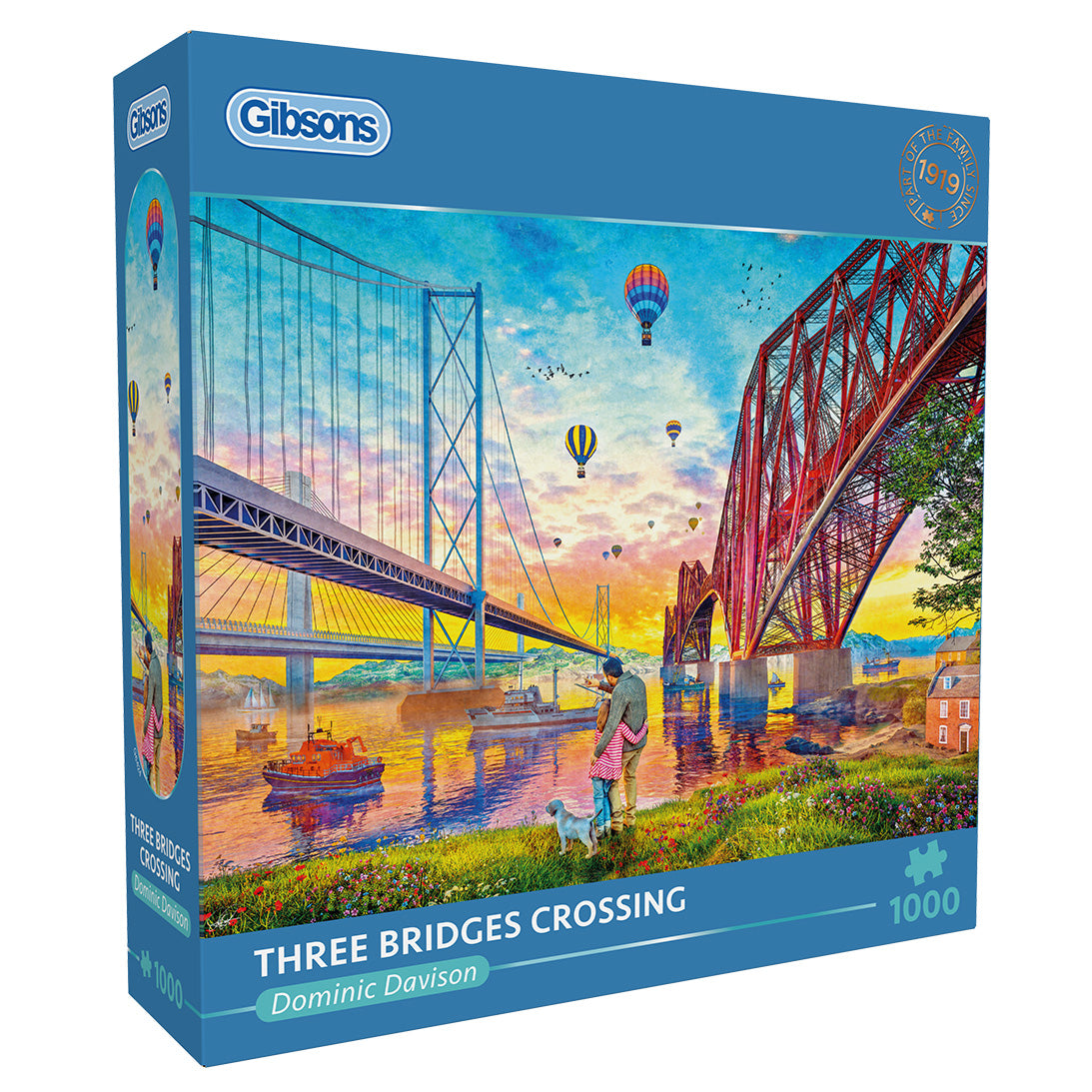 Alternative view of Three Bridges Crossing Puslespil 1000 Brikker