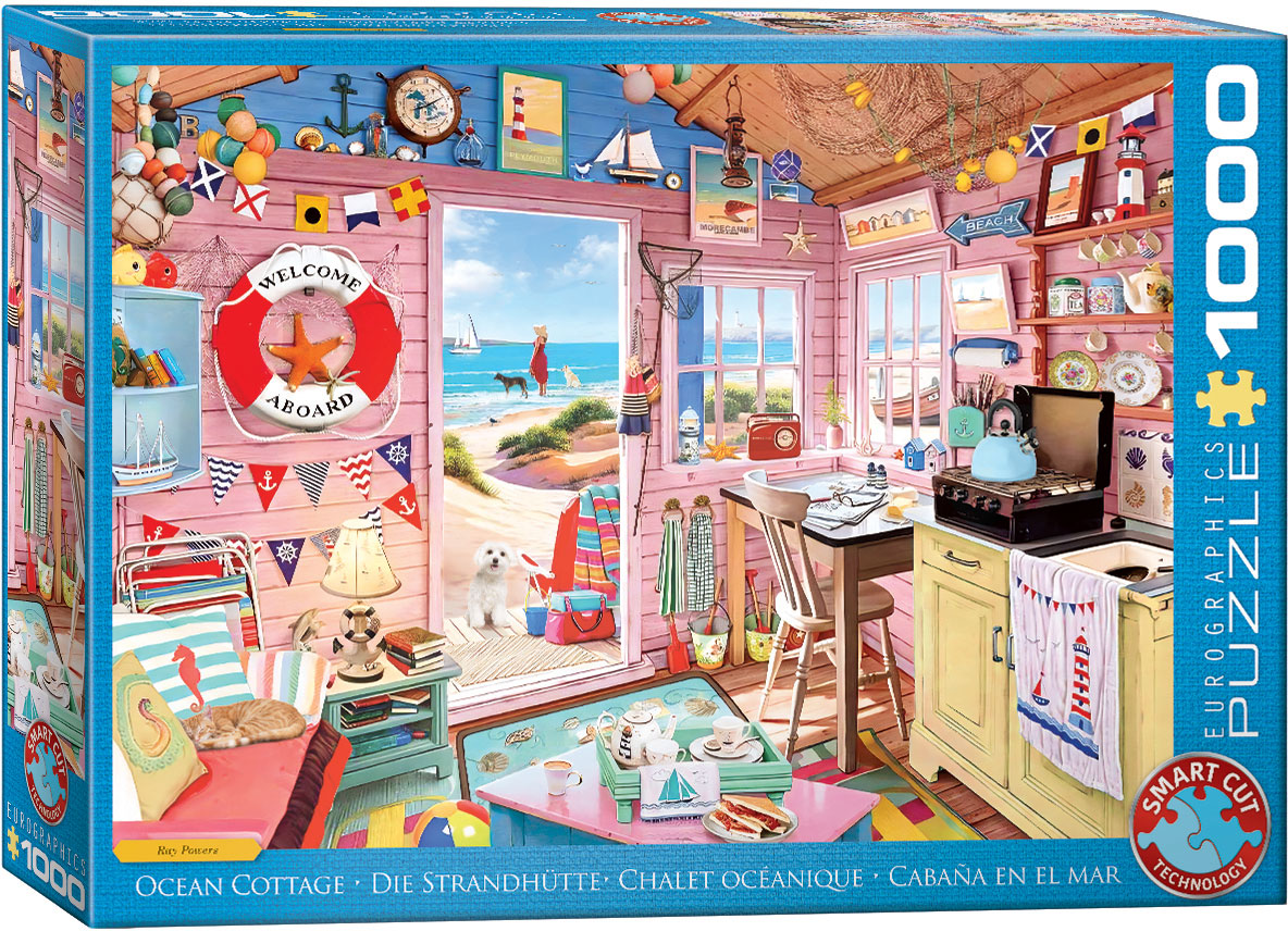 Alternative view of Beach Cottage Puslespil 1000 Brikker