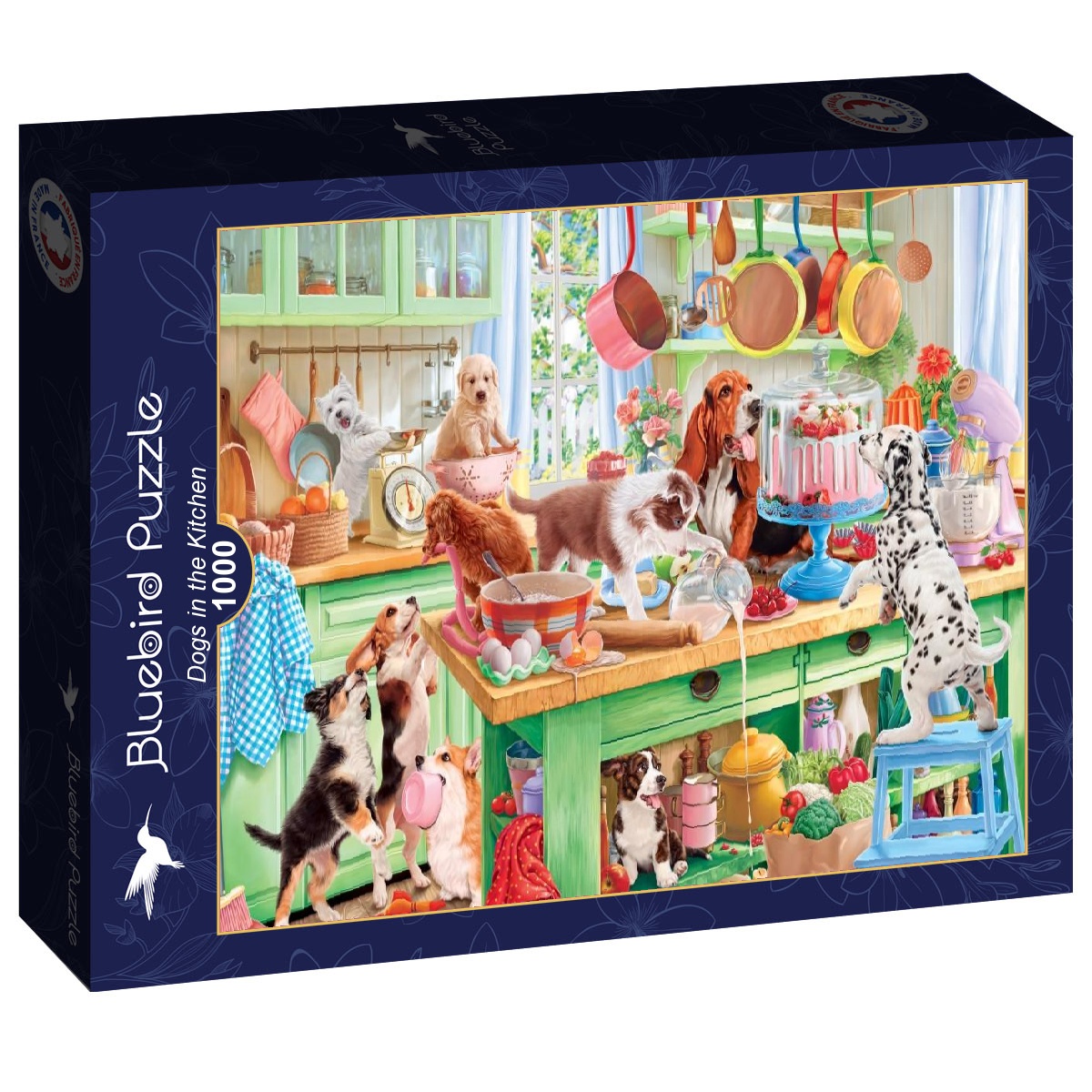 Alternative view of Dogs in the Kitchen Puslespil 1000 Brikker