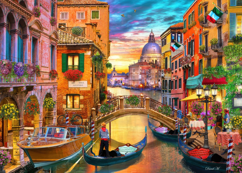 Grand Canal Venice Puslespil 1500 Brikker