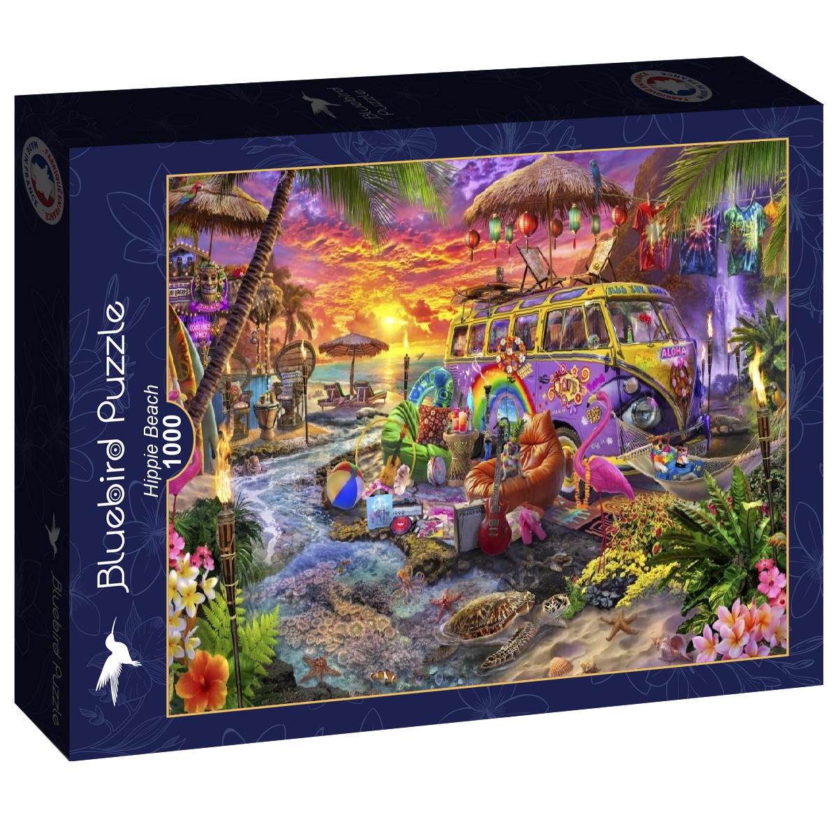 Hippie Beach Puslespil 1000 Brikker - Billede 2
