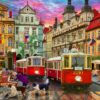Prague Trolley's Puslespil 1000 Brikker