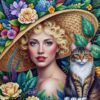 Woman and the Cat Puslespil 1000 Brikker