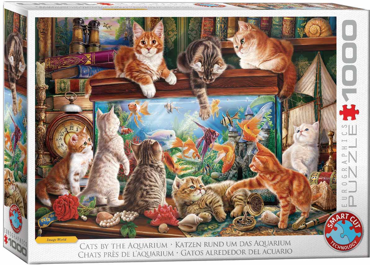Alternative view of Cats by Aquarium Puslespil 1000 Brikker