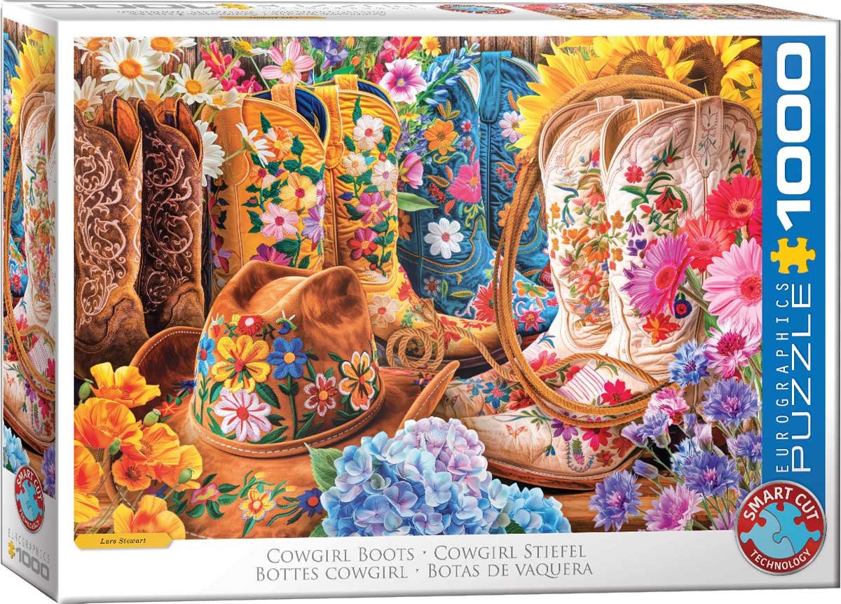 Alternative view of Cowgirl Boots by Lars Stewart Puslespil 1000 Brikker
