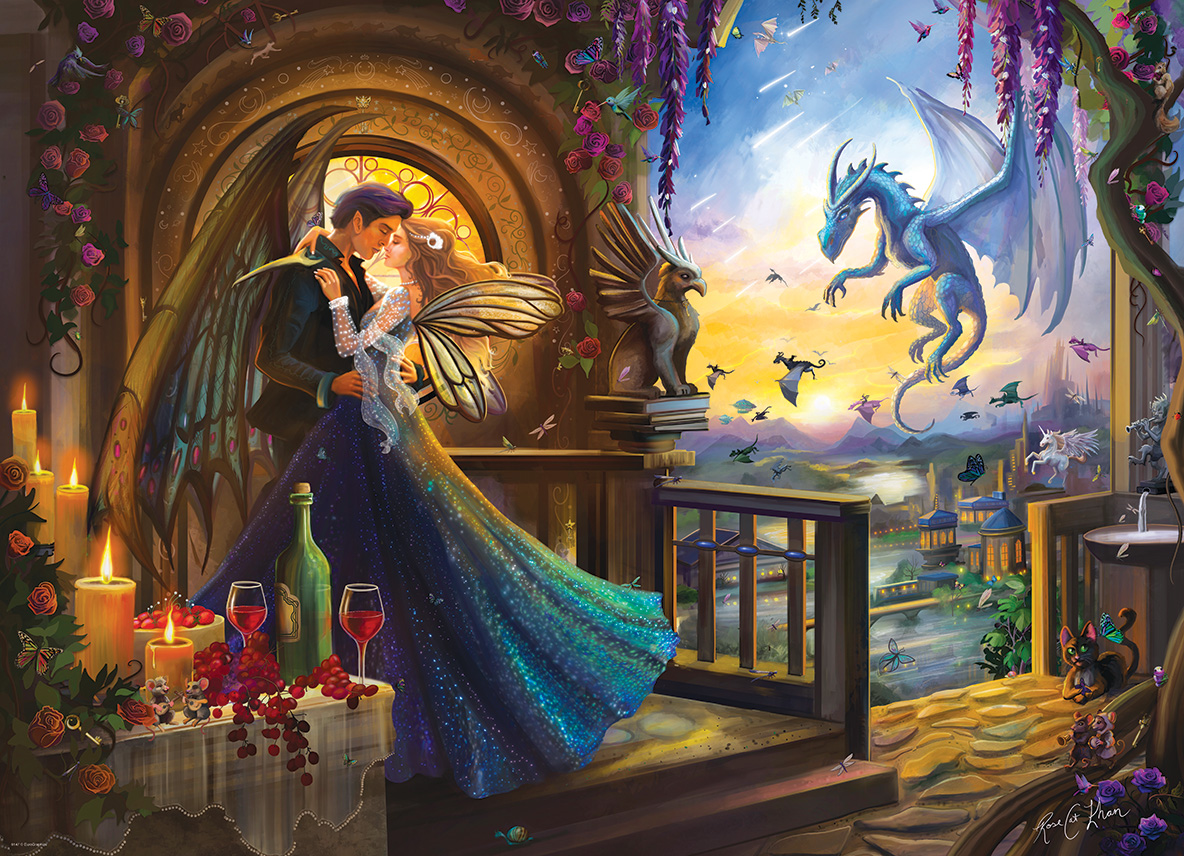 Dance at Dusk by Rose Khan Puslespil 1000 Brikker