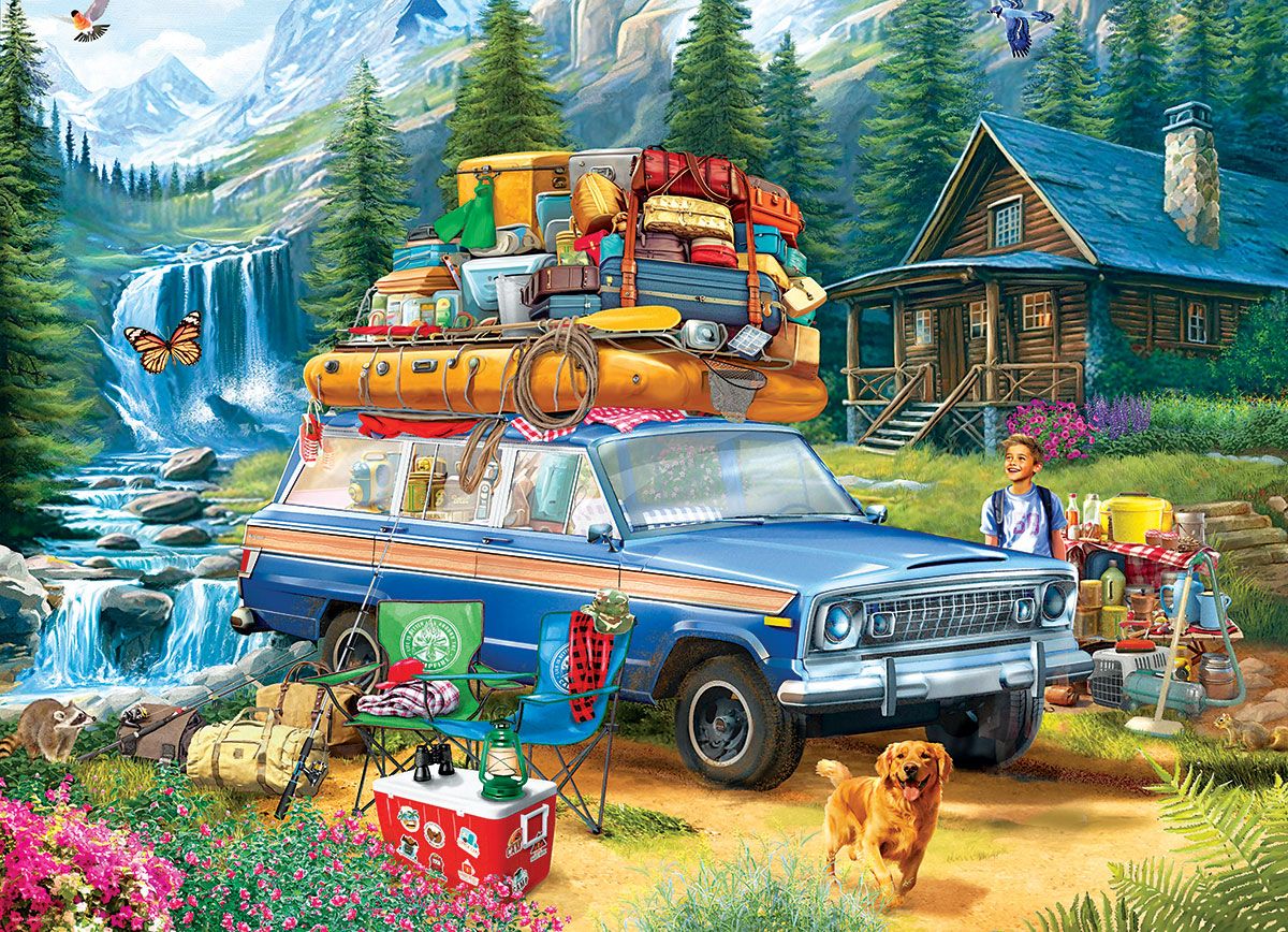 Loading the Jeep Wagonner Puslespil 1000 Brikker