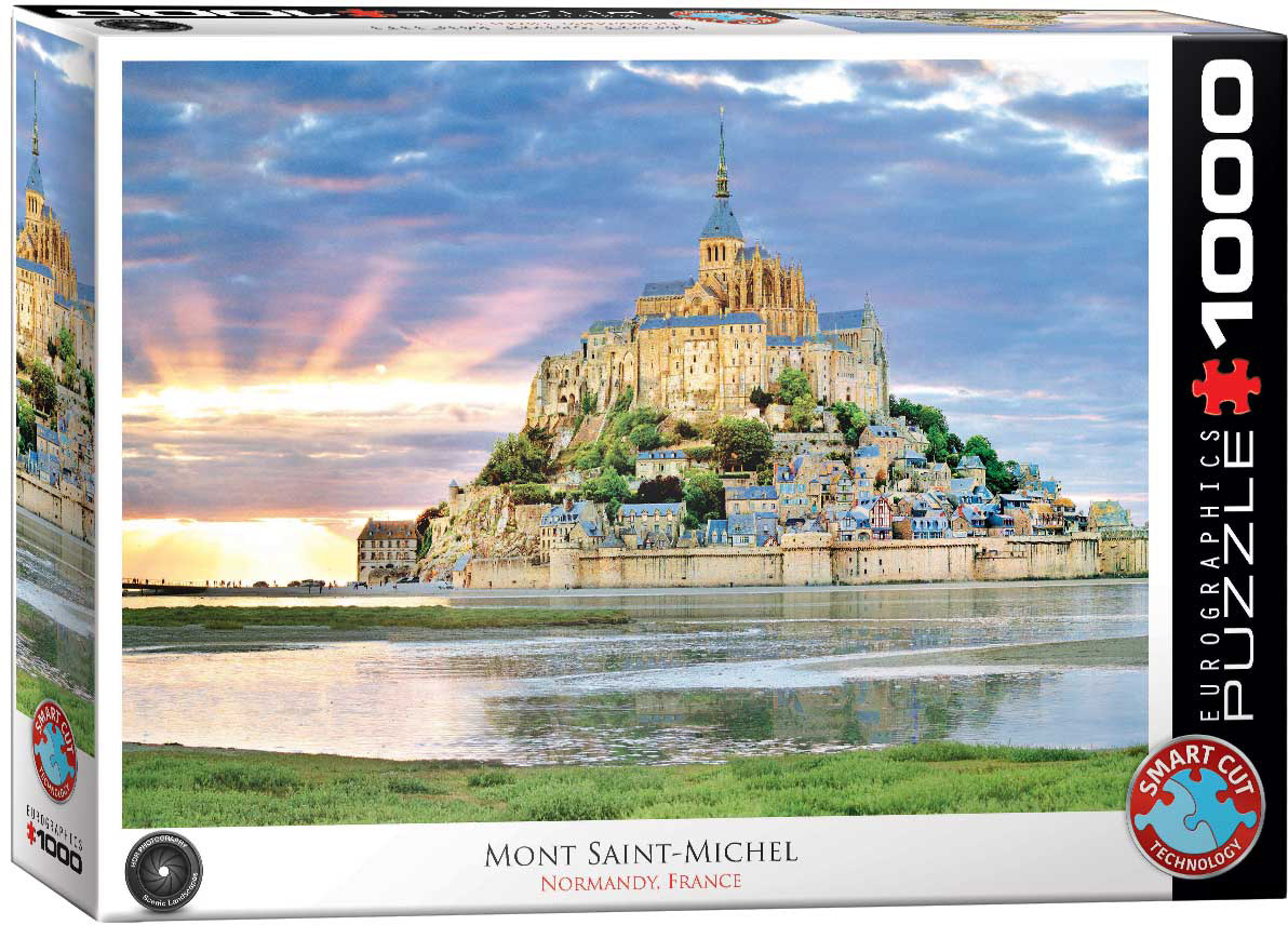 Alternative view of Mont St. Michel, France Puslespil 1000 Brikker