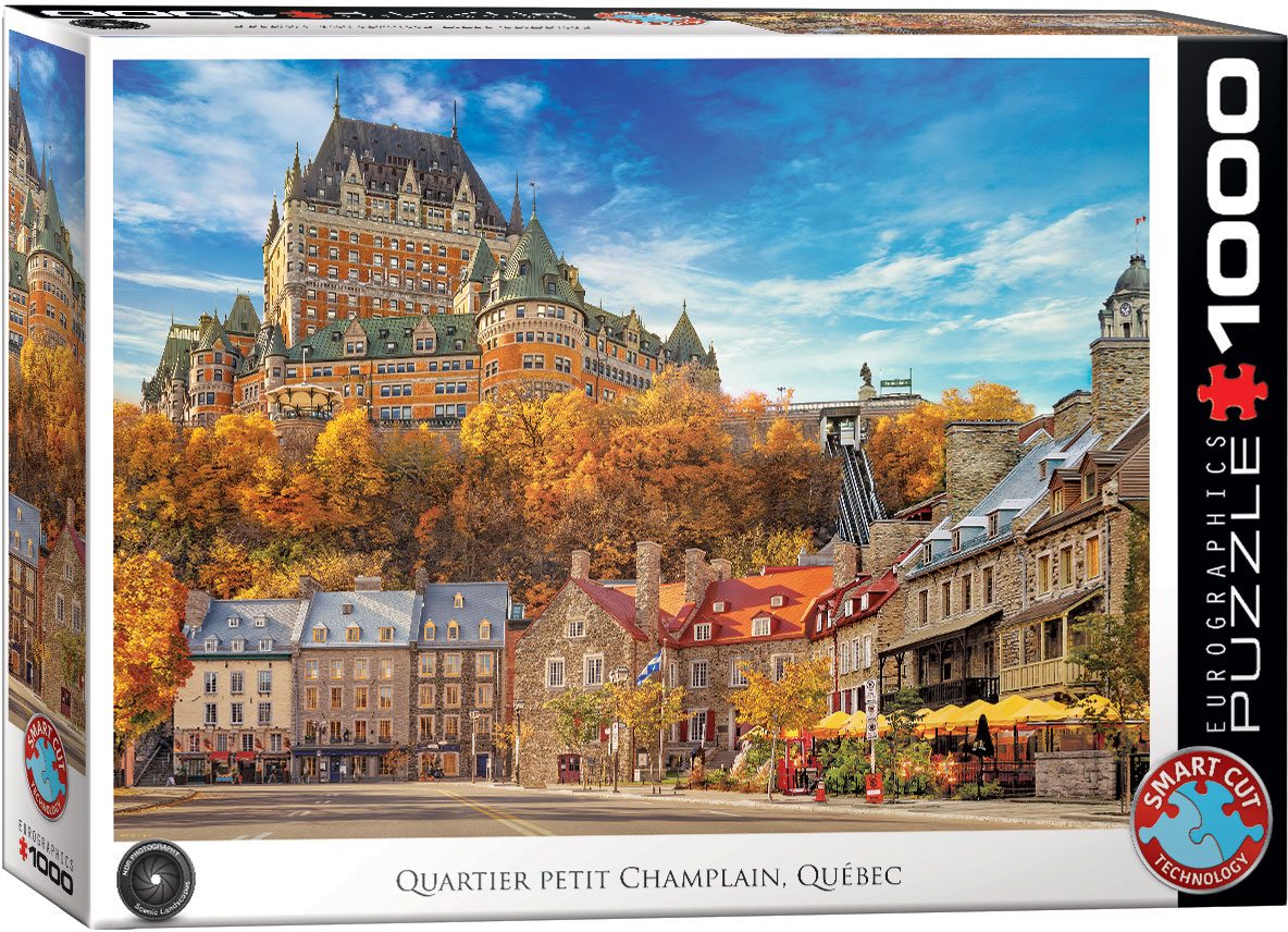 Alternative view of Petit Champlain, Québec Puslespil 1000 Brikker