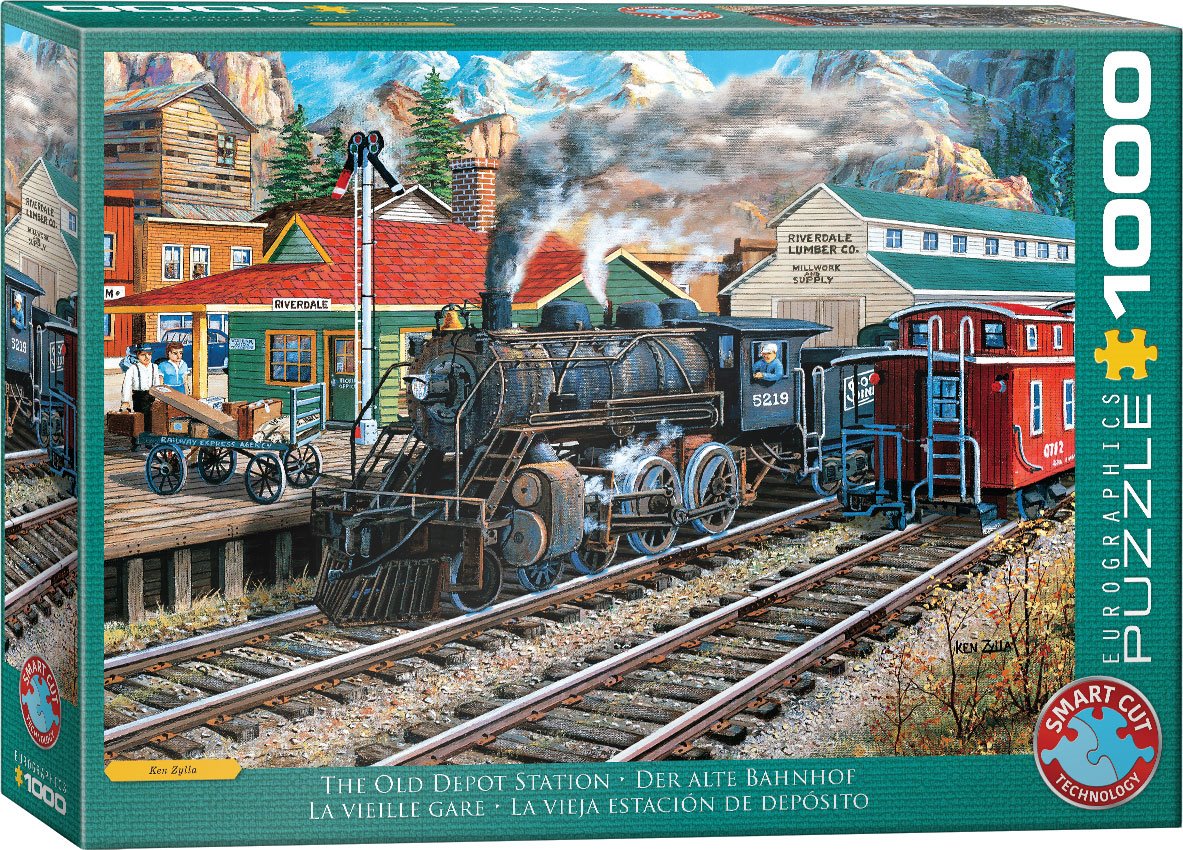Alternative view of Old Depot Station Puslespil 1000 Brikker