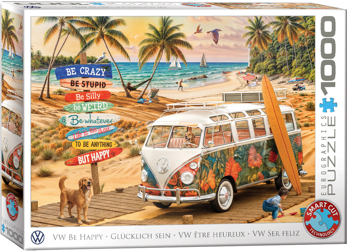 Alternative view of VW Be Happy Puslespil 1000 Brikker