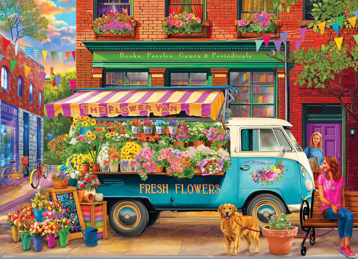 VW Florist Puslespil 1000 Brikker