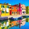 A Break in Burano, Italy Puslespil 1000 Brikker