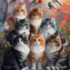 Feline Winter Puslespil 1000 Brikker