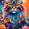 Multicoloured Cat Puslespil 1000 Brikker