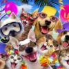 Selfie Beach Party Puslespil 1000 Brikker