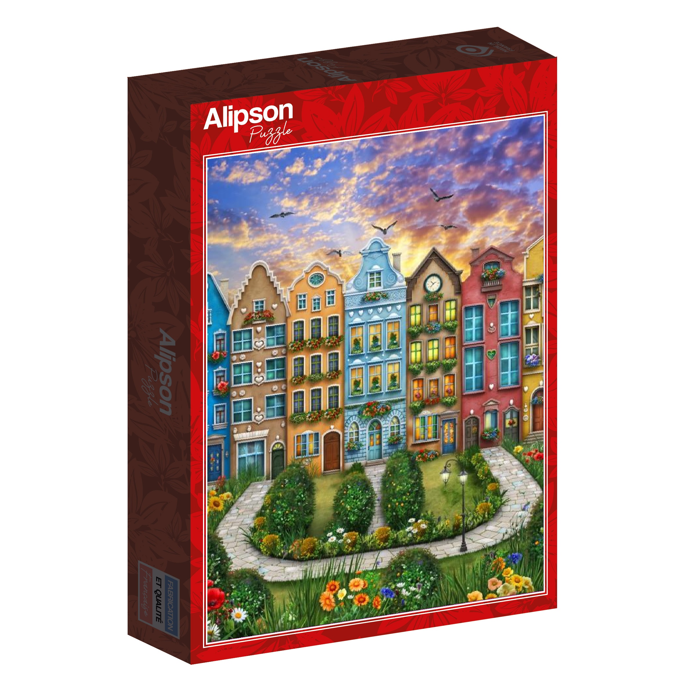 Alternative view of Rainbow Village Puslespil 1000 Brikker