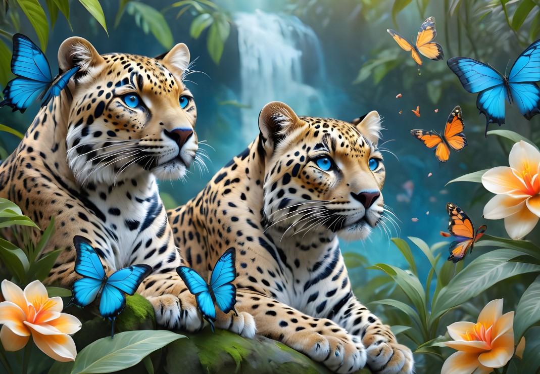 Two Leopards Puslespil 1000 Brikker