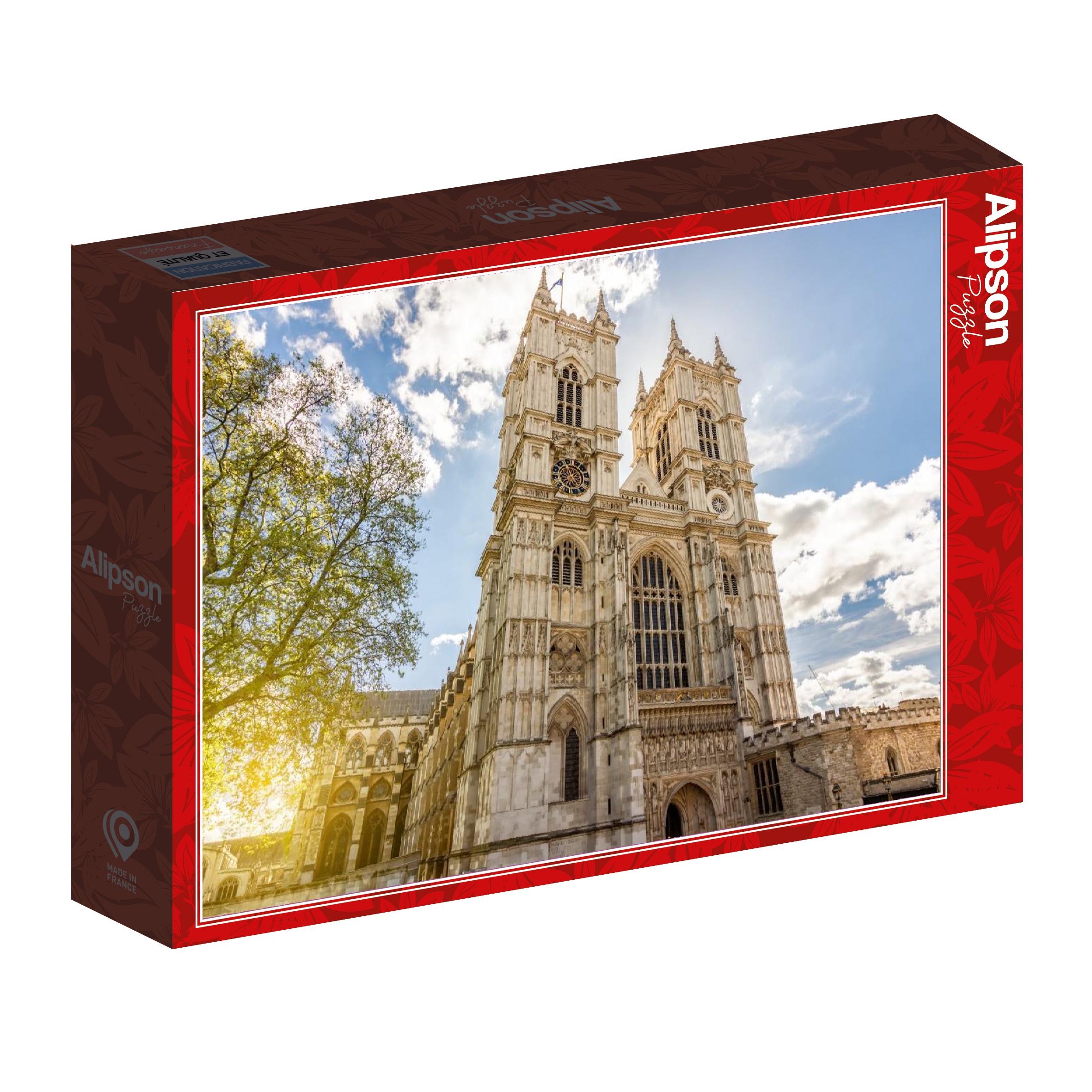 Alternative view of Westminster Abbey in Spring Puslespil 1000 Brikker