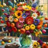 Colourful Bouquet Puslespil 1000 Brikker