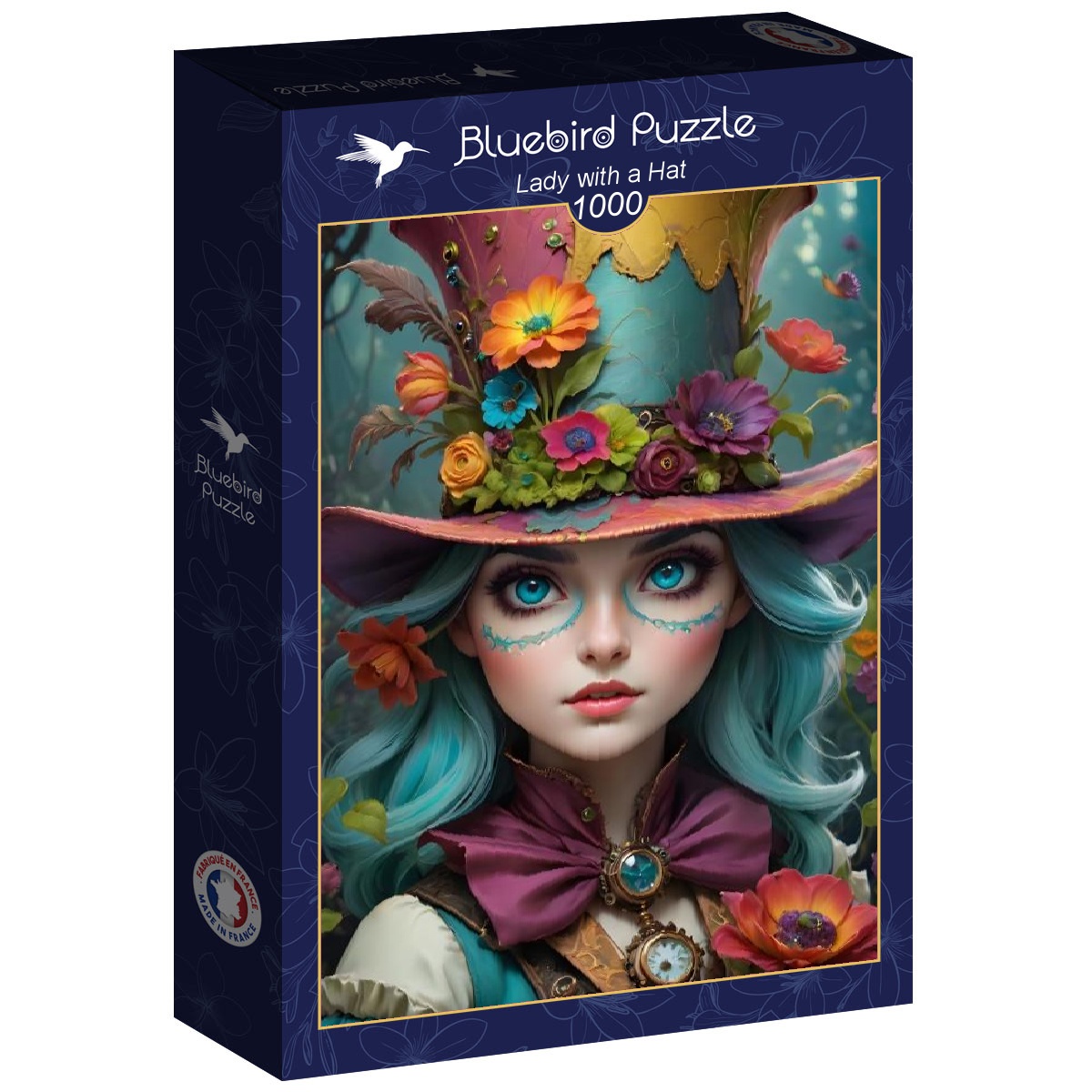 Alternative view of Lady with a Hat Puslespil 1000 Brikker